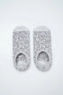 Women Secret Light Brown Women Grey Animal Print Slip-On Socks SKU: 3614777_32 Image 01