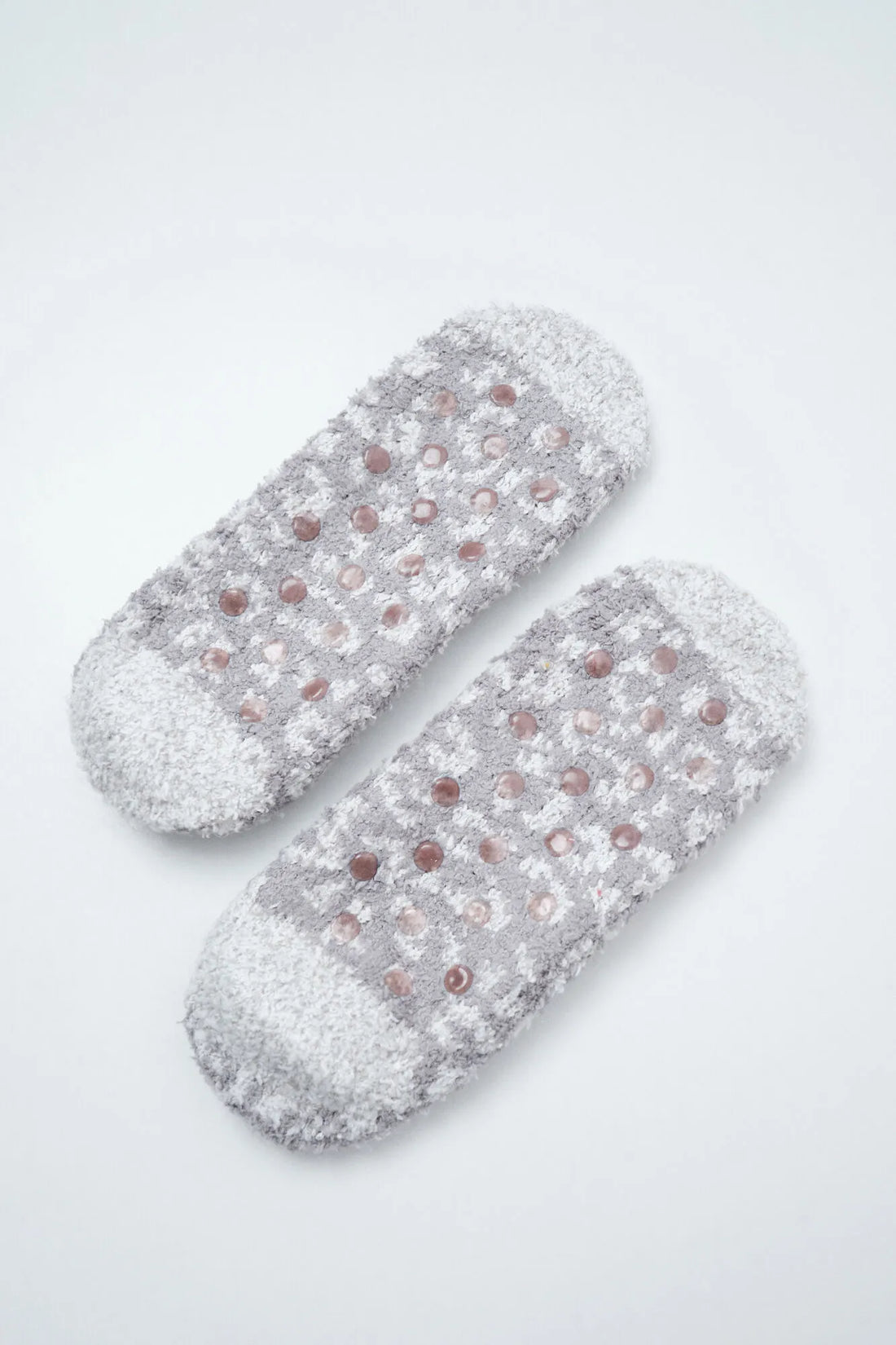 Women Secret Light Brown Women Grey Animal Print Slip-On Socks SKU: 3614777_32 Image 02