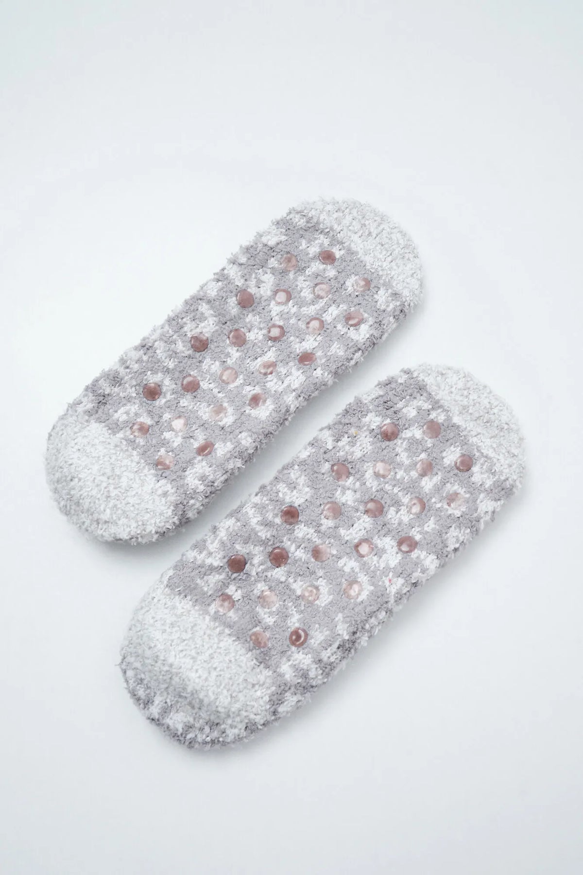 Women Secret Light Brown Women Grey Animal Print Slip-On Socks SKU: 3614777_32 Image 02