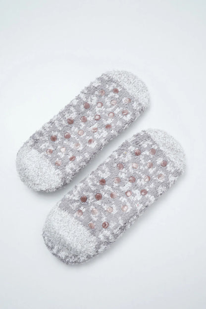 Women Secret Light Brown Women Grey Animal Print Slip-On Socks SKU: 3614777_32 Image 02