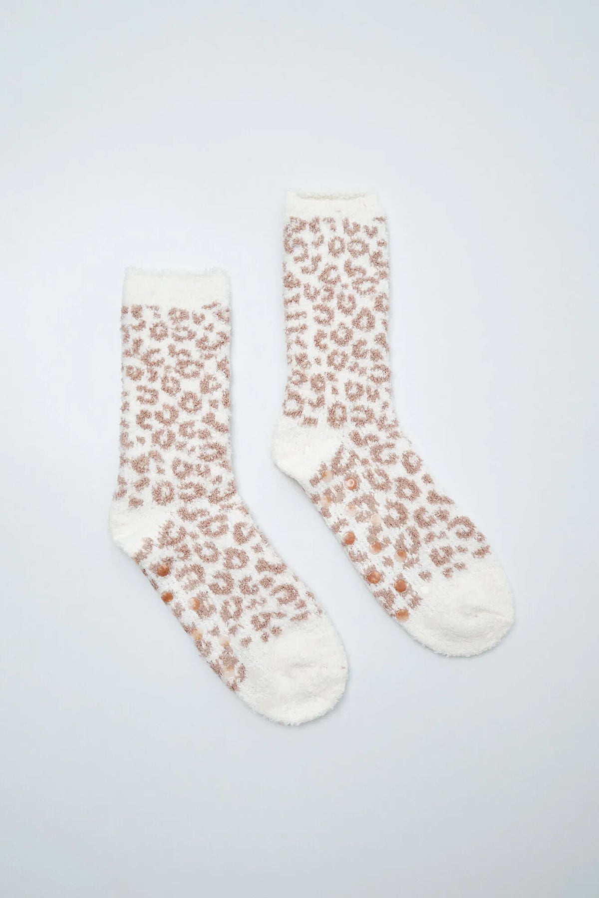 Women Secret Dark Grey Women Brown Animal Print Long Socks SKU: 3614781_41 Image 01