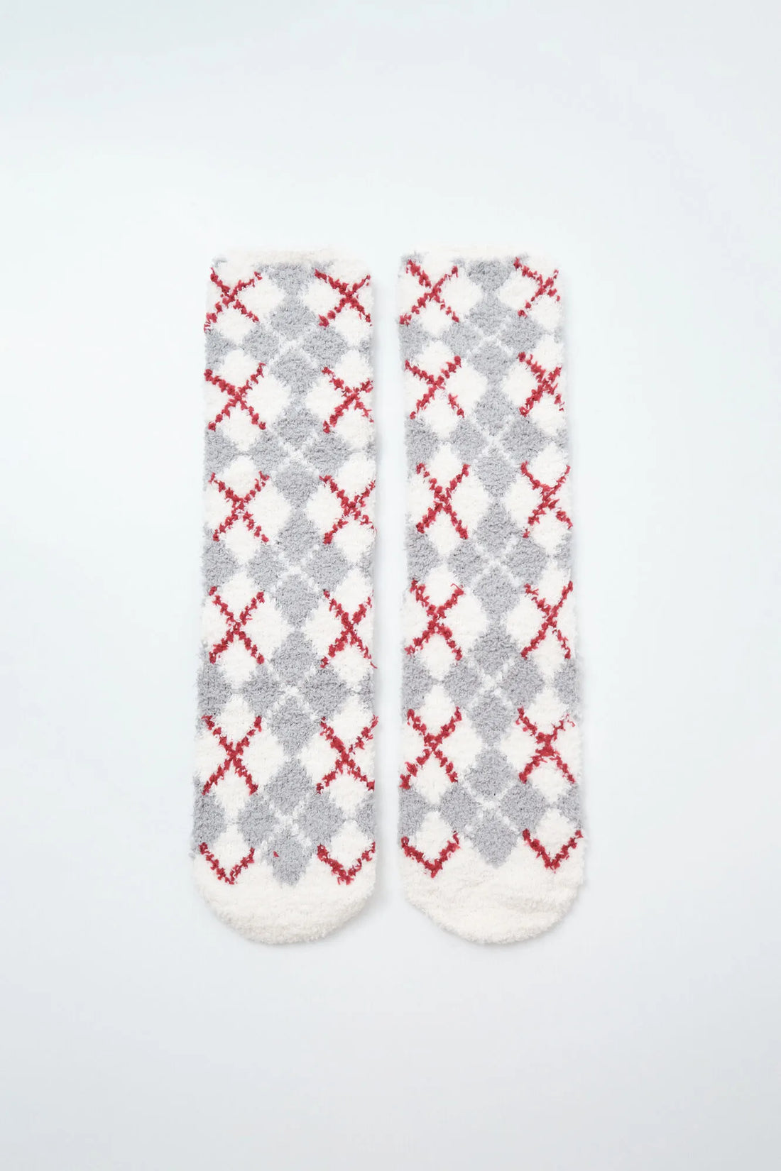 Women Secret Beige Women Beige Argyle Print Long Socks SKU: 3614792_50 Image 02
