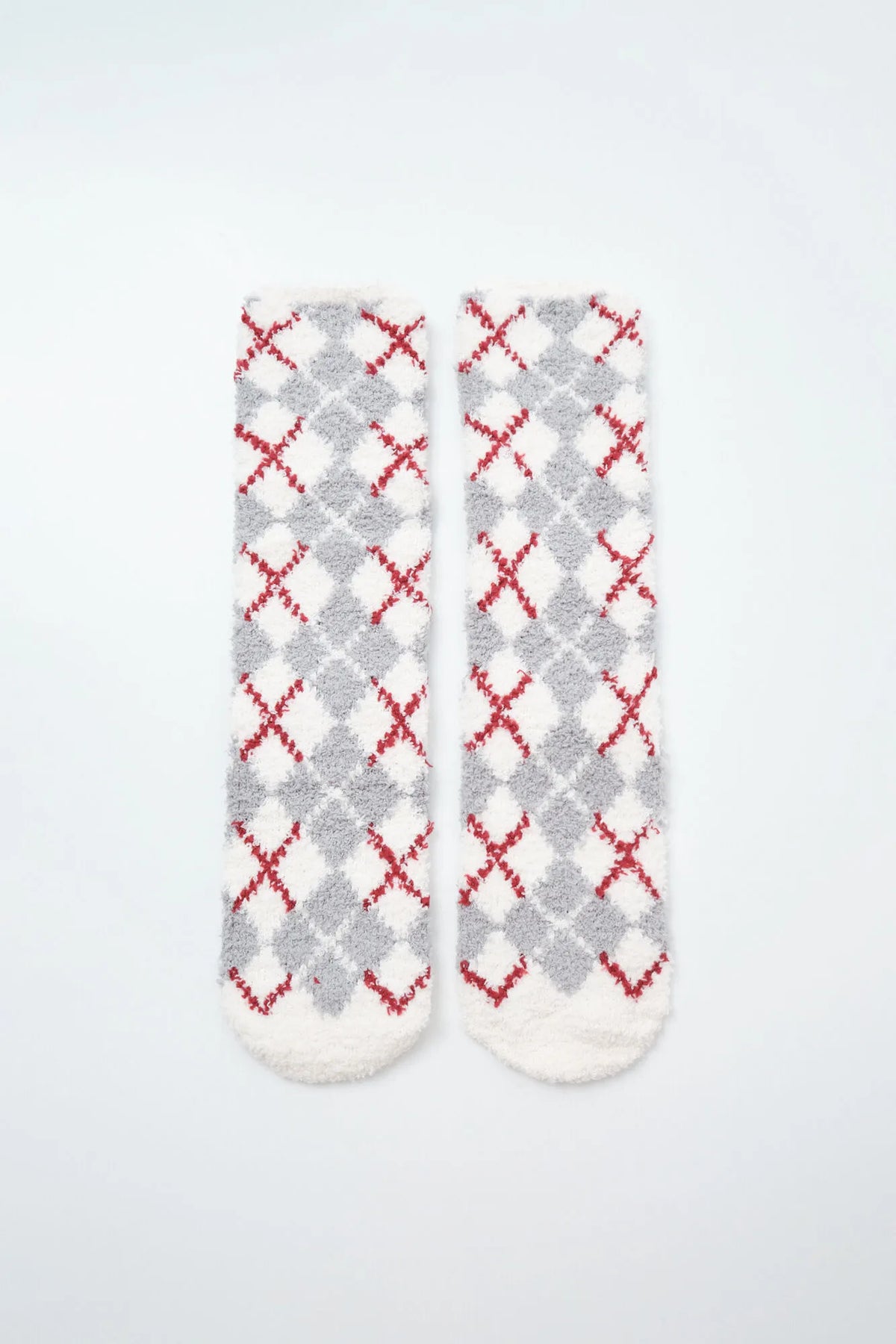 Women Secret Beige Women Beige Argyle Print Long Socks SKU: 3614792_50 Image 02