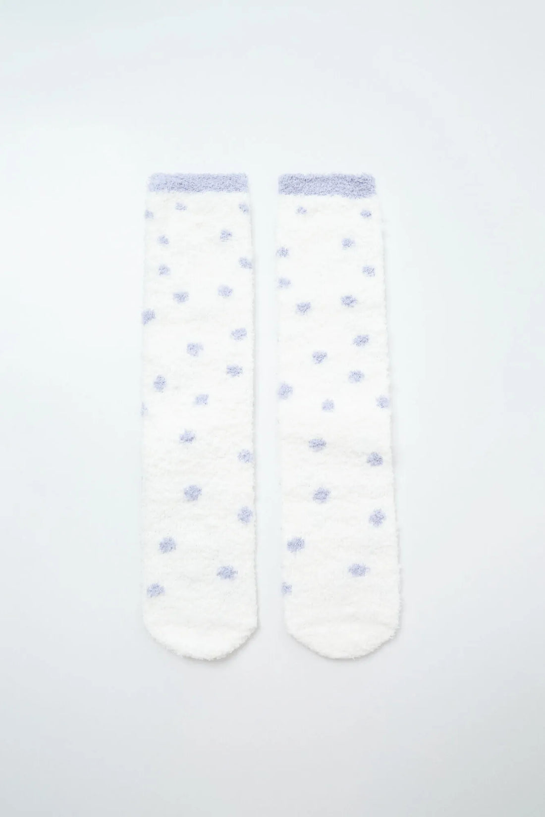 Women Secret Beige Women Lilac Polka-Dots Print Long Socks SKU: 3614794_50 Image 01