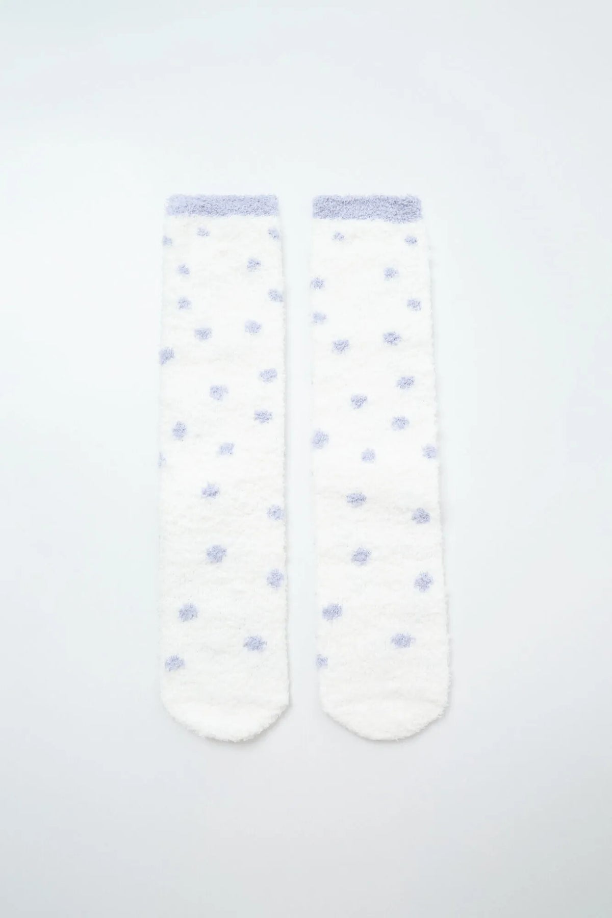 Women Secret Beige Women Lilac Polka-Dots Print Long Socks SKU: 3614794_50 Image 01