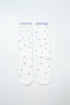 Women Secret Beige Women Lilac Polka-Dots Print Long Socks SKU: 3614794_50 Image 01