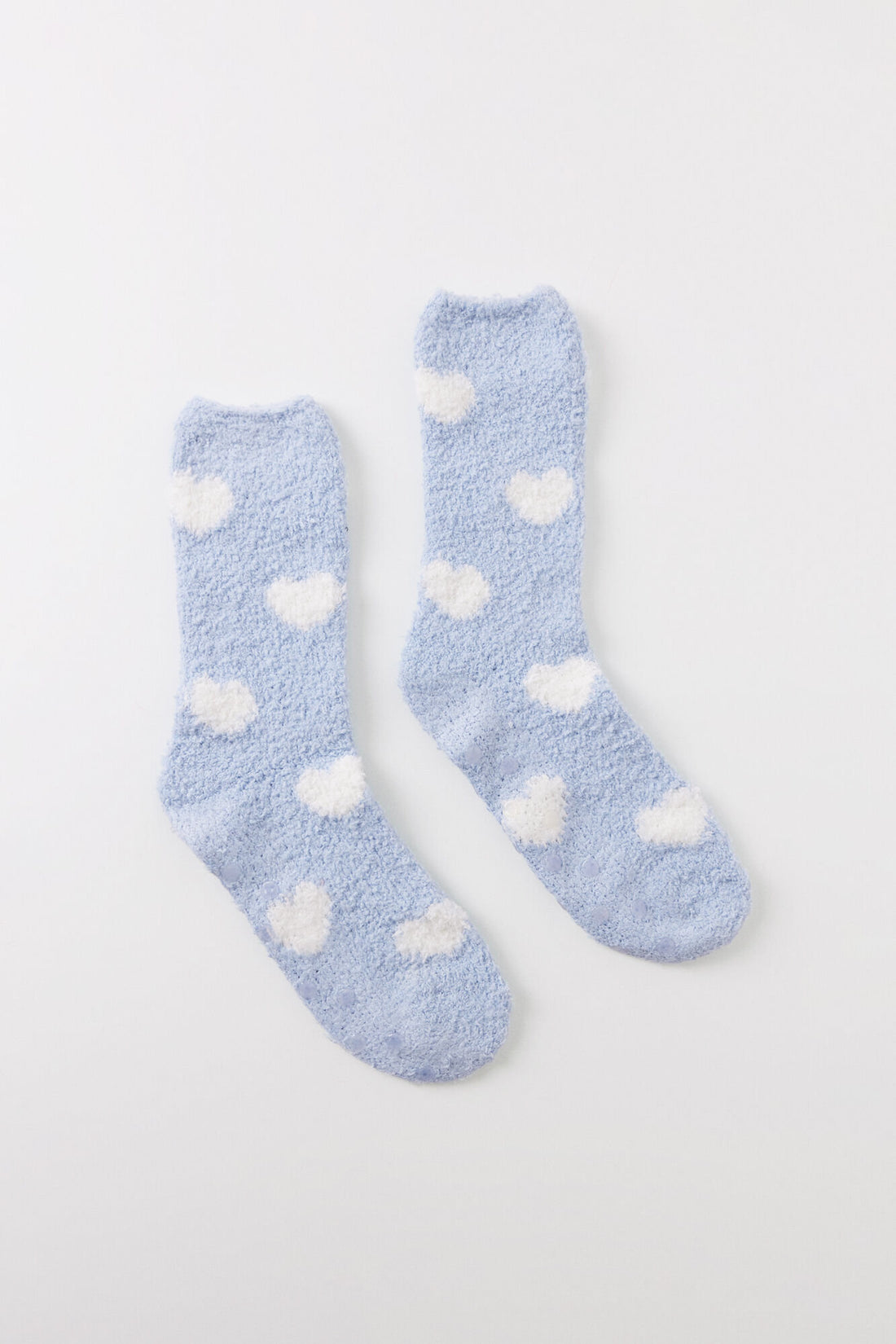 Blue Heart Fur Socks_01