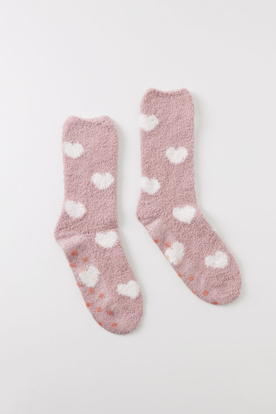 Pink Heart Fluffy Socks_01