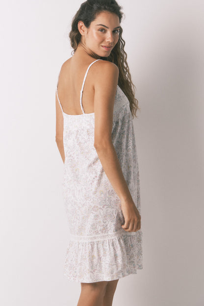 Women Secret_Multi-Color_Pink Floral Cotton &quot;Maternity&quot; Midi Nightgown_3632483_73_04