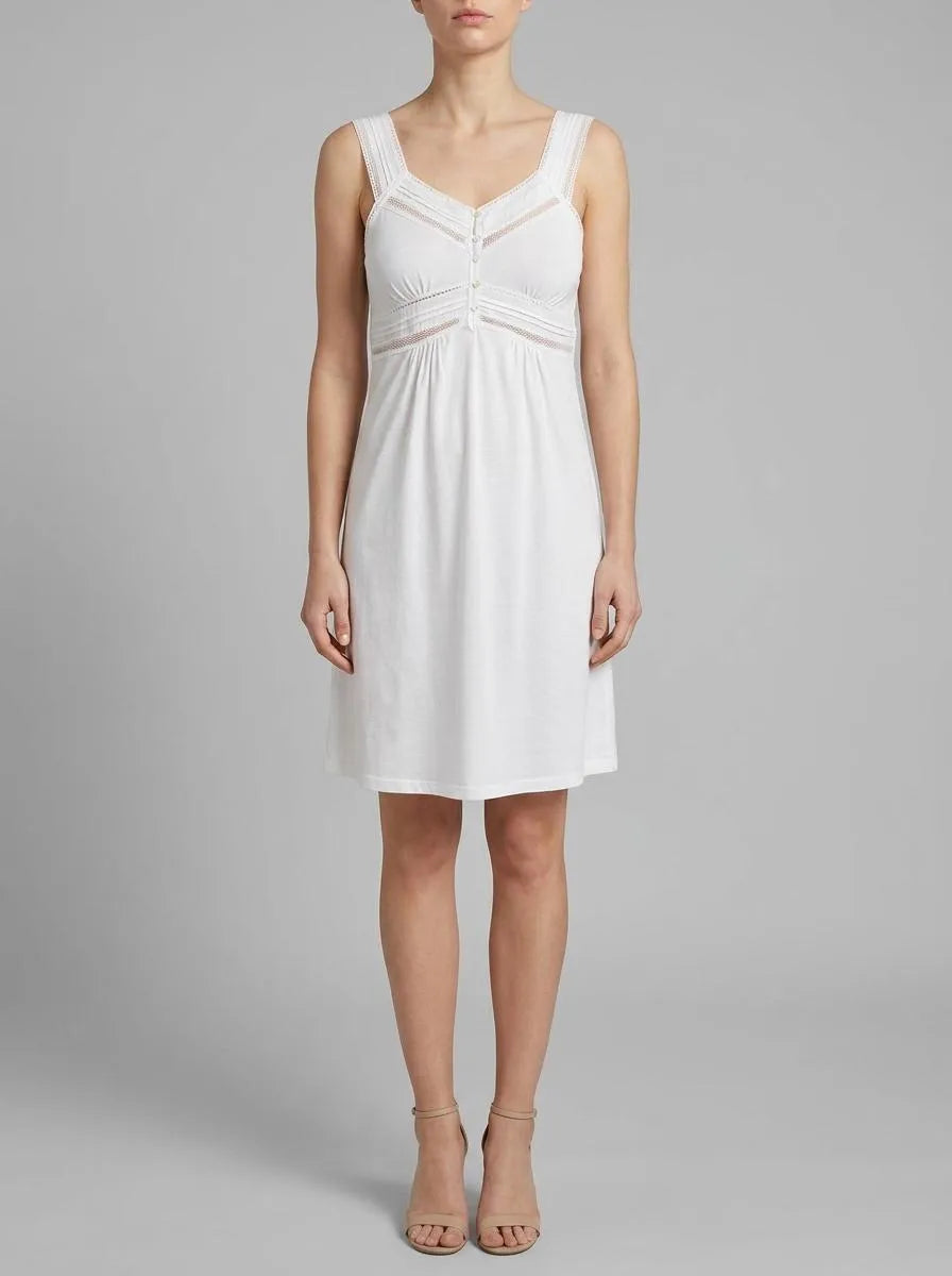 Women Secret Ivory Women White Cotton Short Nightgown "Maternity" SKU: 3633444_96 Image 00