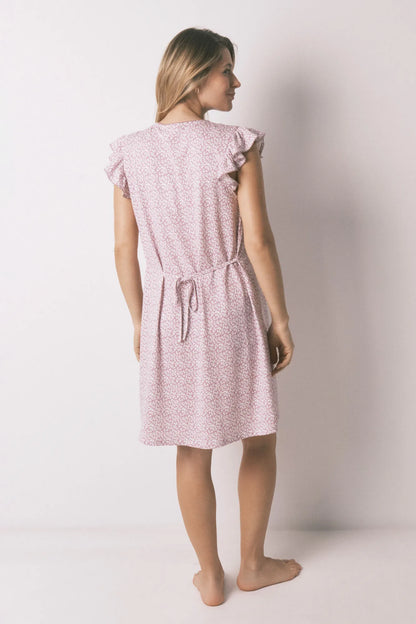 Women Secret_Pink_Pink Cotton "Maternity" Ruffle Nightgown_3633445_72_04