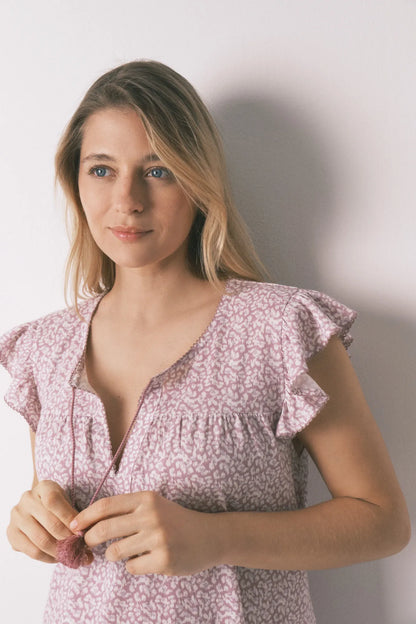 Women Secret_Pink_Pink Cotton "Maternity" Ruffle Nightgown_3633445_72_05