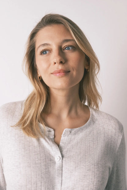 Women Secret_Dark Grey_Grey Ribbed Super Soft "Maternity" Short Nightgown_3633449_44_04