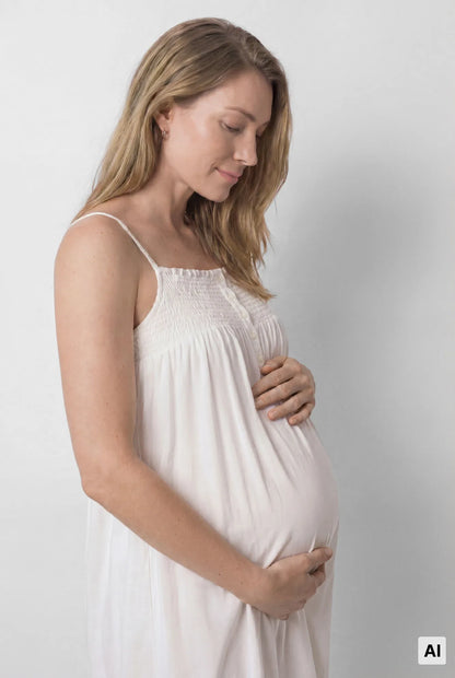 Women Secret Ivory Women White Cotton "Maternity" Camisole SKU: 3634149_96 Image 02