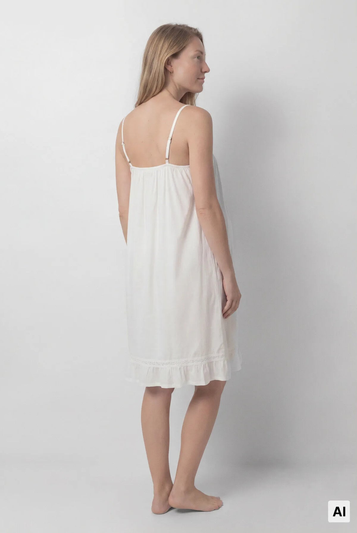Women Secret Ivory Women White Cotton "Maternity" Camisole SKU: 3634149_96 Image 03