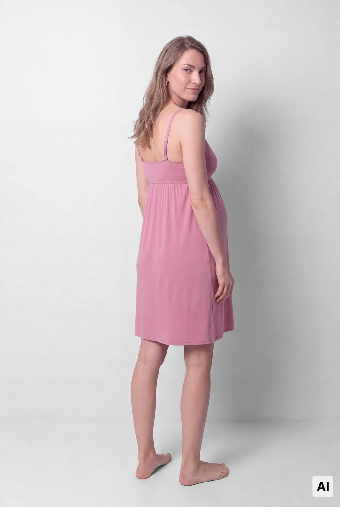 Women Secret Pink Women Pink "Maternity" Breastfeeding Vest Top Nightgown SKU: 3634152_72 Image 02