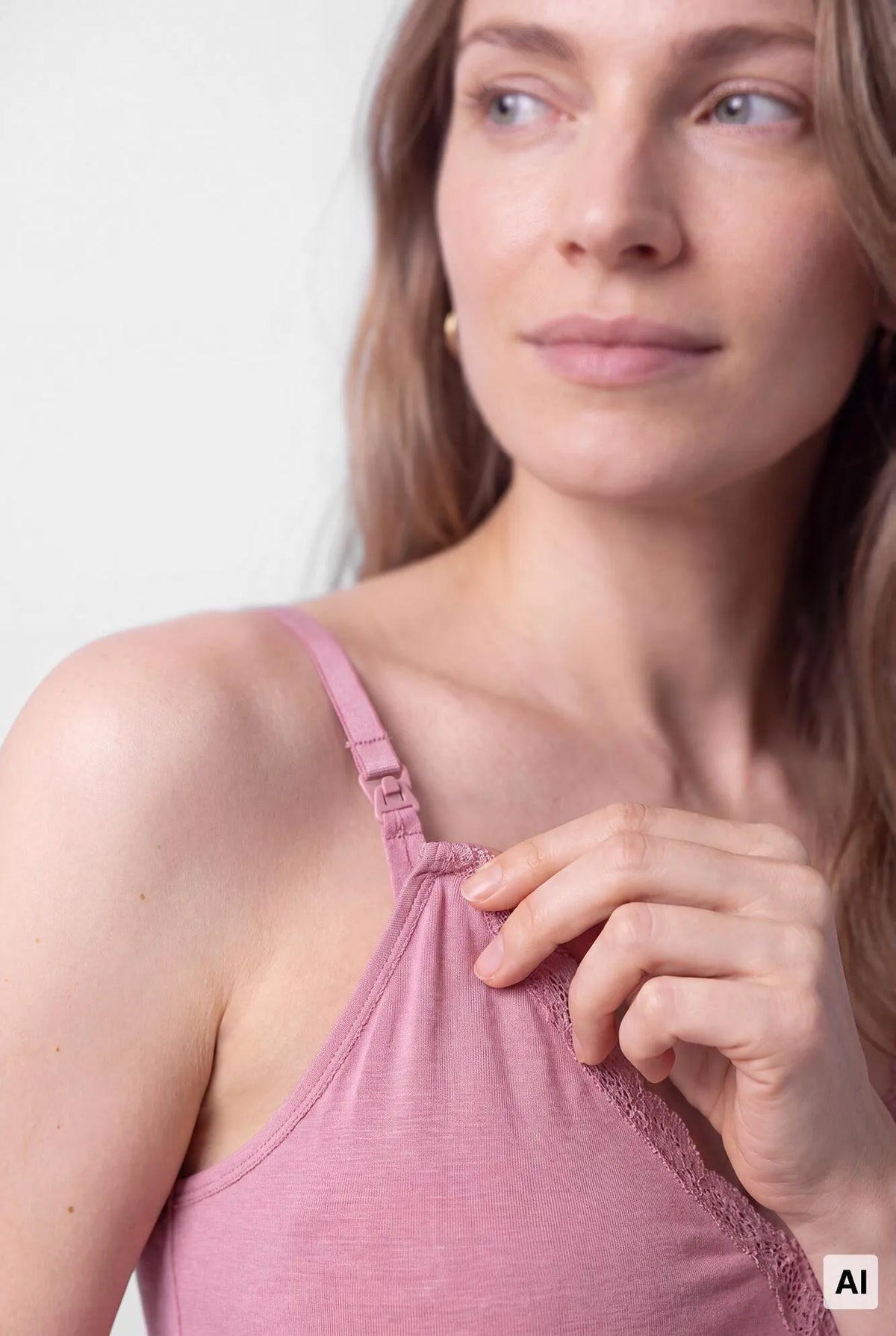 Women Secret Pink Women Pink "Maternity" Breastfeeding Vest Top Nightgown SKU: 3634152_72 Image 04