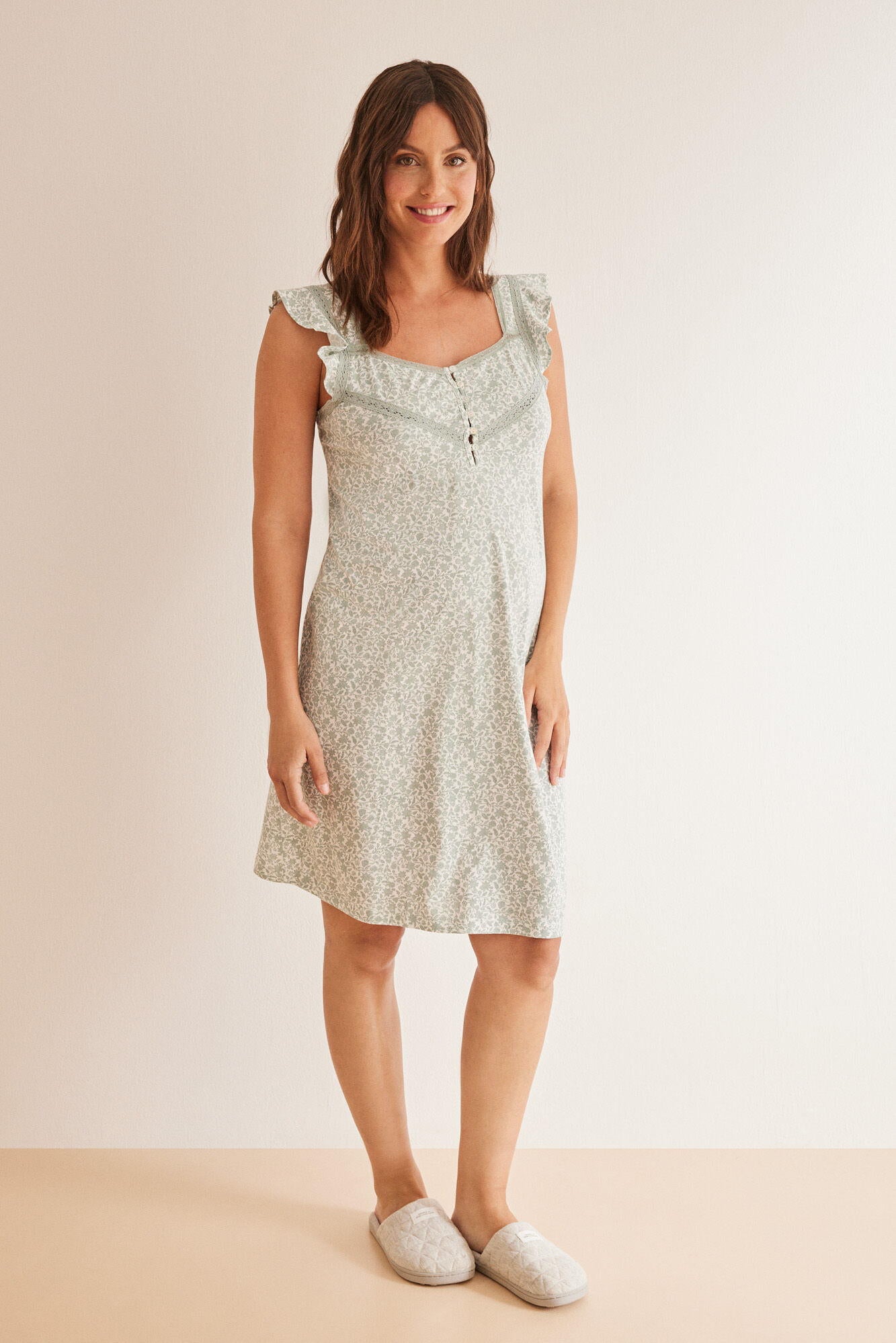 Straps Short Nightdress_3637223_23_05