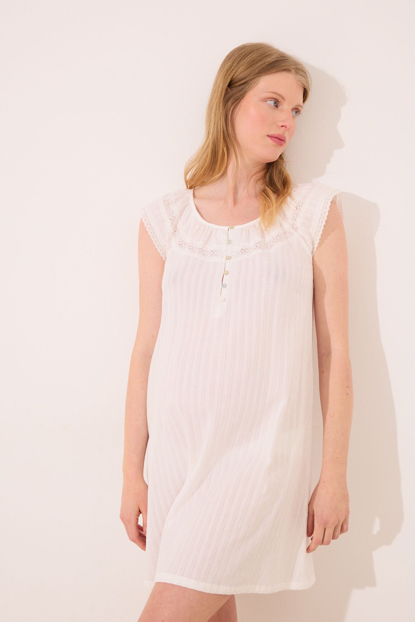 Women Secret_Ivory Cotton "Maternity" Nightgown_3639173_96_03