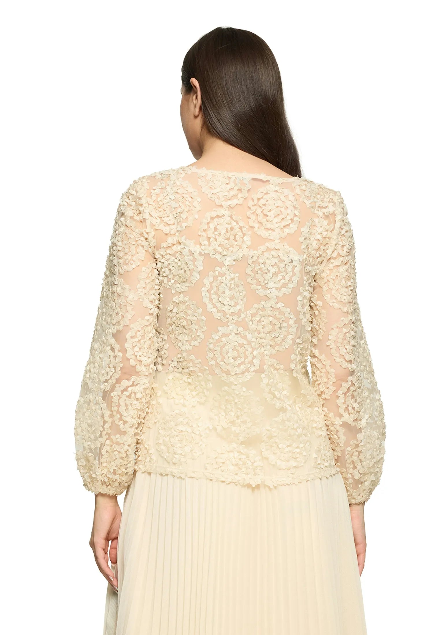 Vera Mont Champagne Sorbet Women Blouse Short 1/1 Sleeve SKU: 3664-4216_1085 Image 02