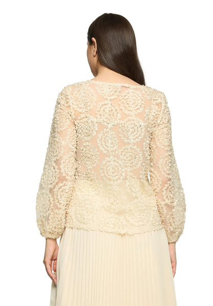 Vera Mont Champagne Sorbet Women Blouse Short 1/1 Sleeve SKU: 3664-4216_1085 Image 02