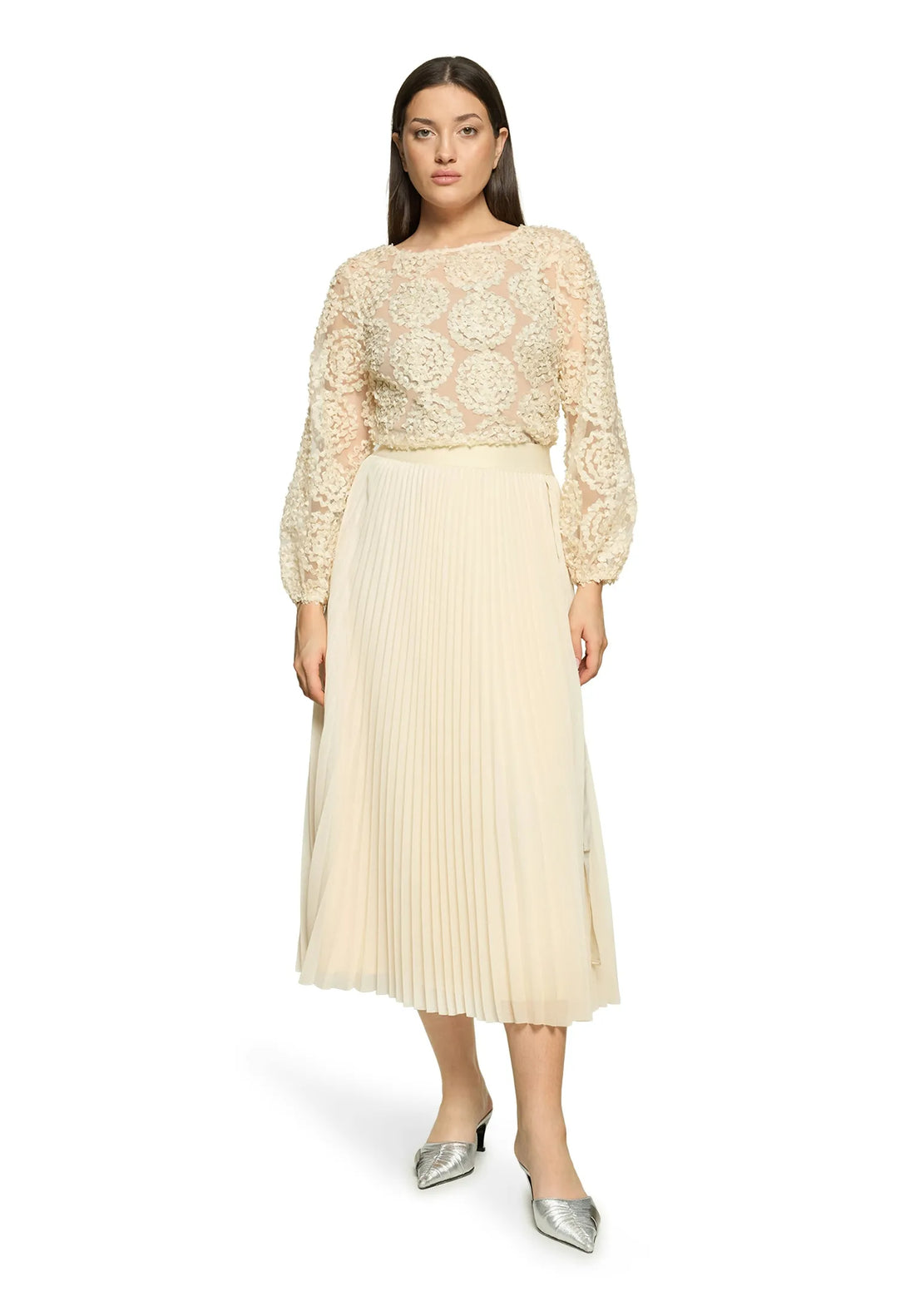 Vera Mont Champagne Sorbet Women Blouse Short 1/1 Sleeve SKU: 3664-4216_1085 Image 03