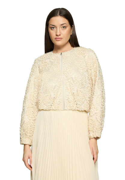Vera Mont Champagne Sorbet Women Bomber Jacket with Zipper SKU: 3666-4216_1085 Image 01