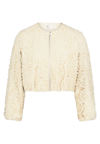 Vera Mont Champagne Sorbet Women Bomber Jacket with Zipper SKU: 3666-4216_1085 Image 06