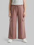 Benetton Brown Girls Cargo Pants with Elastic SKU: 36EKCF06X_24R Image 00