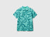 Benetton_Green Polo with Tropical Print_36Y4C301W_75H_01