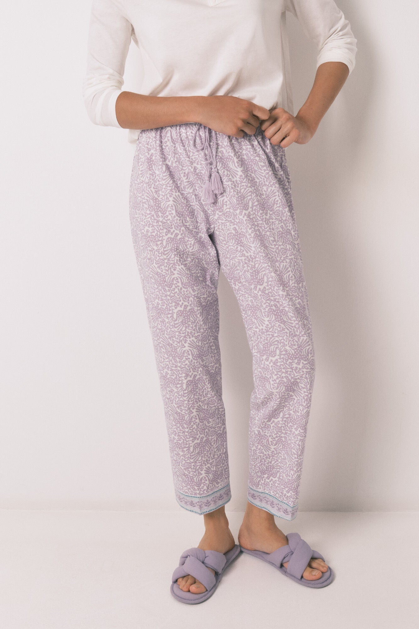 Women Secret_Purple-Lilac_Carrot Long Trouser 100% Cotton Lilac_3702246_76_03