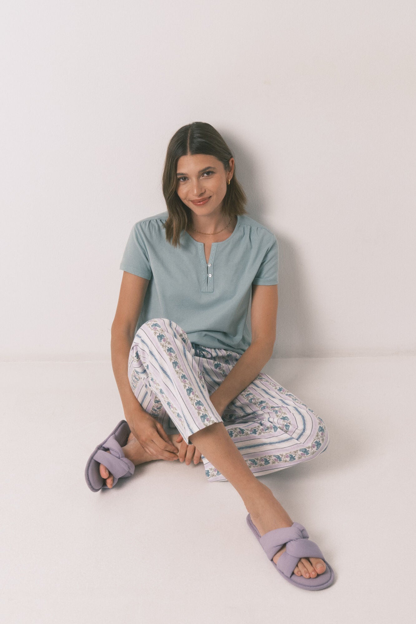 Women Secret_Ivory_Carrot Long Trouser 100% Cotton Borders_3702247_96_01