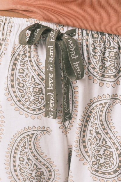 Women Secret_Ivory_100% Cotton Paisley Ivory Long Trouser_3702249_96_03