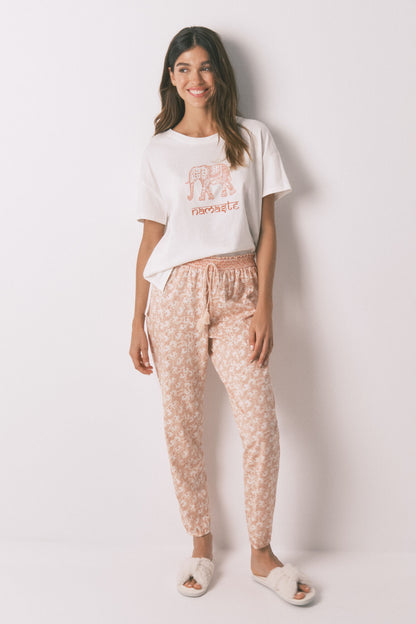 Women Secret_Orange_100% Cotton Skinny Trouser with Orange Flowers_3702250_64_02