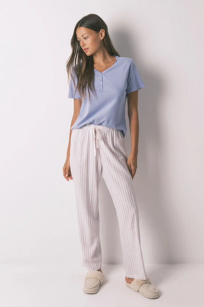 Women Secret_Multicoloured_Long Flannel Trouser with Multicoloured Striped Print_3702252_98_02