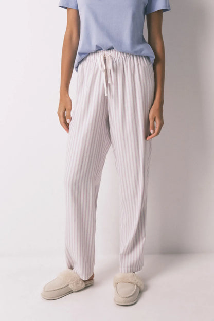 Women Secret_Multicoloured_Long Flannel Trouser with Multicoloured Striped Print_3702252_98_03