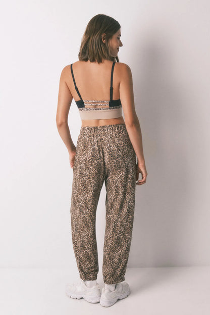 Women Secret_Nude_Brown Carrot Animal Print Long Trouser_3702261_39_06