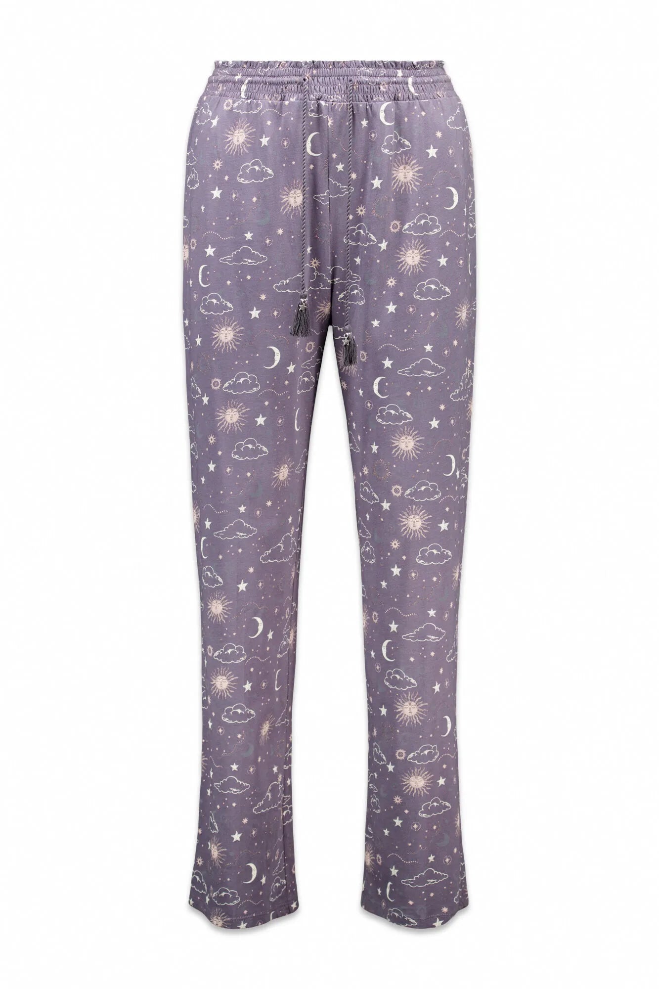 Women Secret_Charcoal Grey_100% Cotton Long Trouser with Astral Print_3702282_40_05