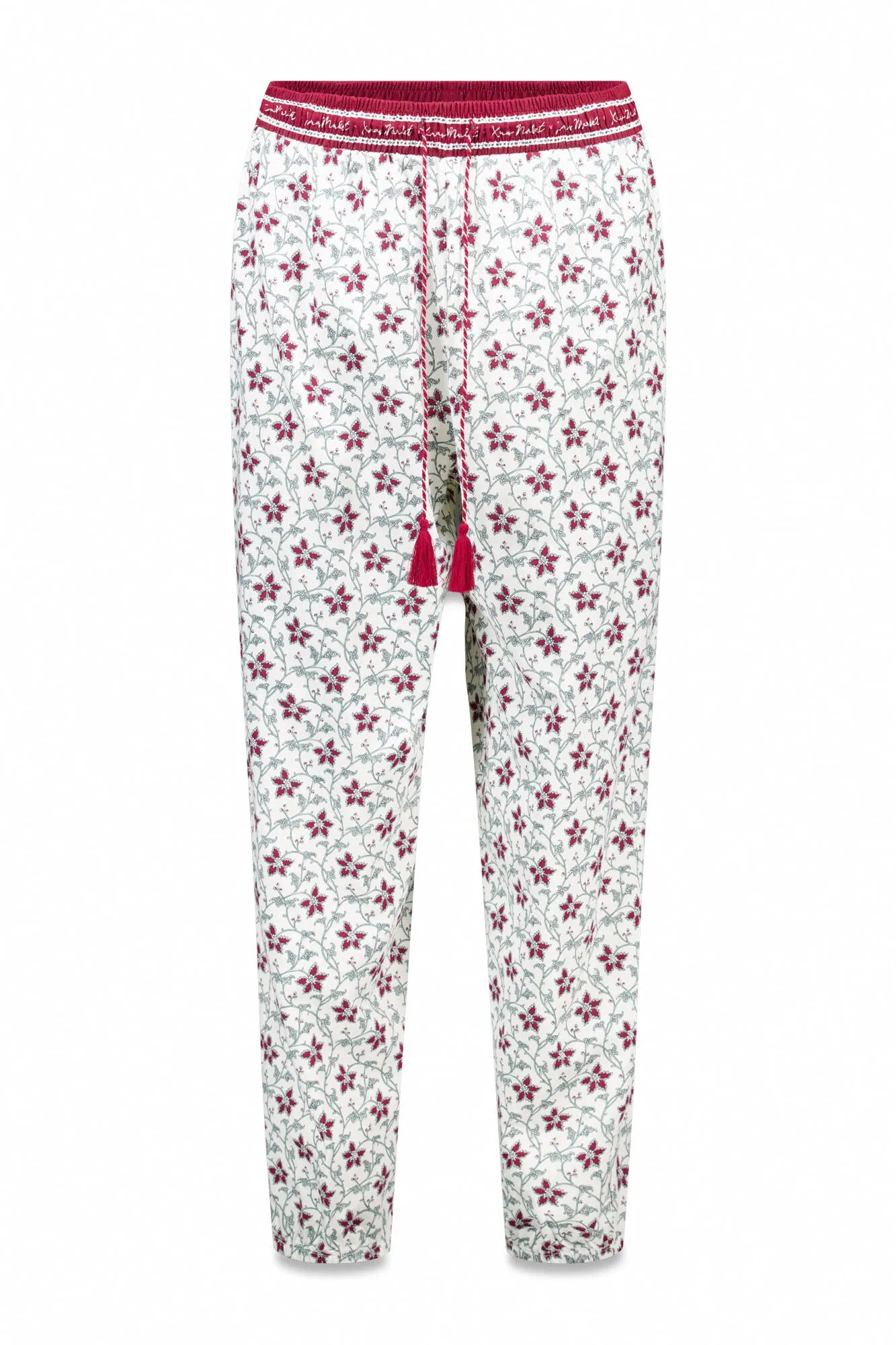 Women Secret_Ivory_100% Cotton Long Trouser with Floral Print_3702283_96_05