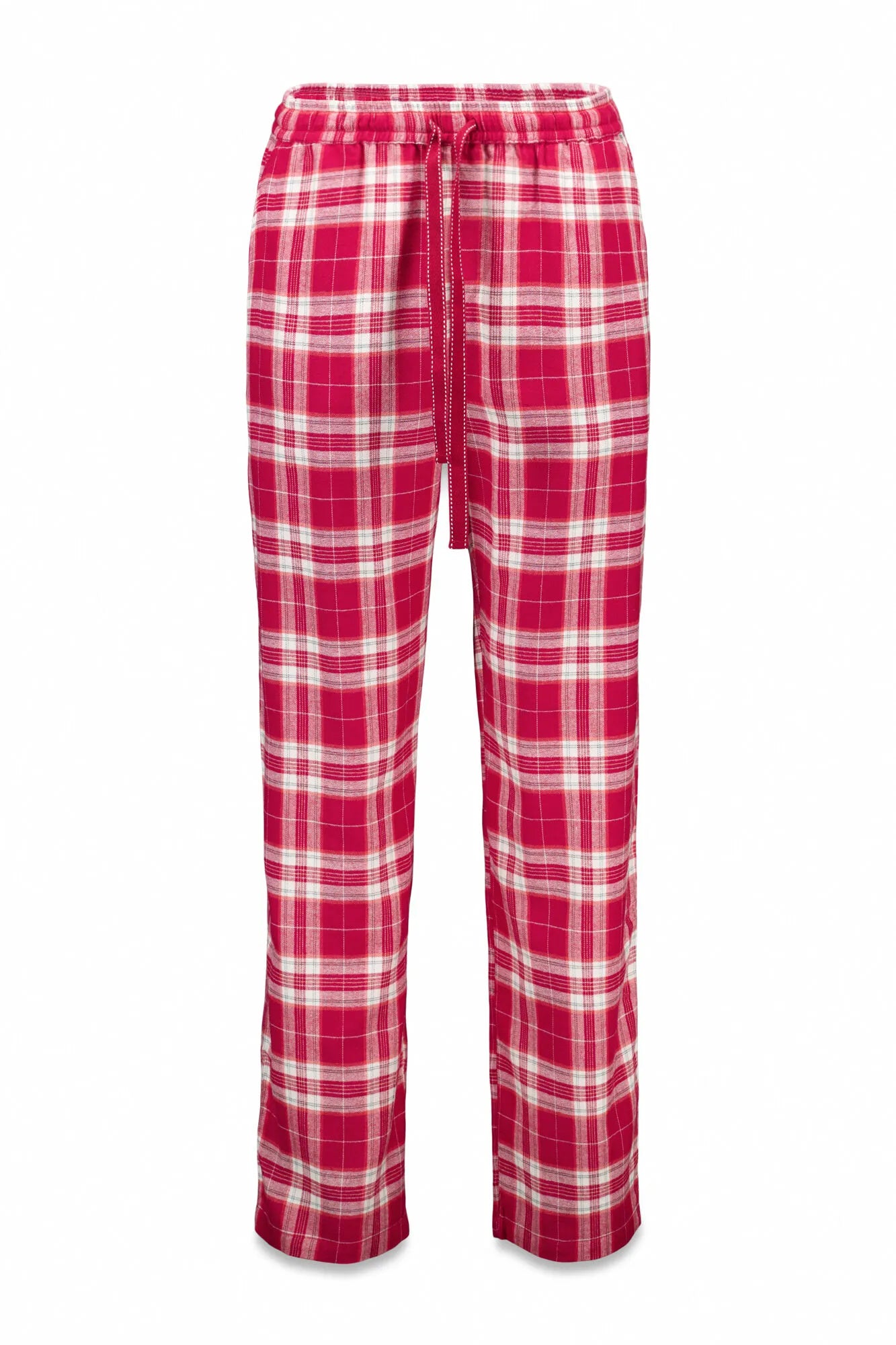 Women Secret_Red Print_Long Red Plaid Print Trouser_3702287_59_06