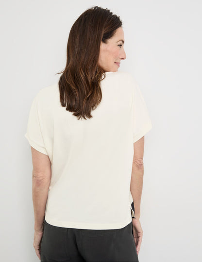 Short Sleeve Top With Fabric Panelling_370269-35019_9048_06