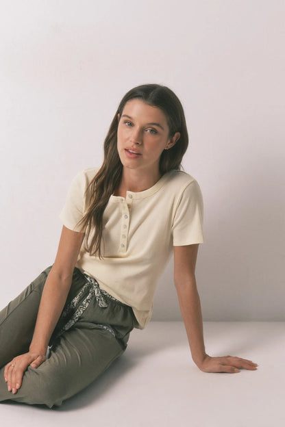 Women Secret_Dark Khaki_Green Cotton Long Trousers_3703222_91_01