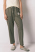 Women Secret_Dark Khaki_Green Cotton Long Trousers_3703222_91_02