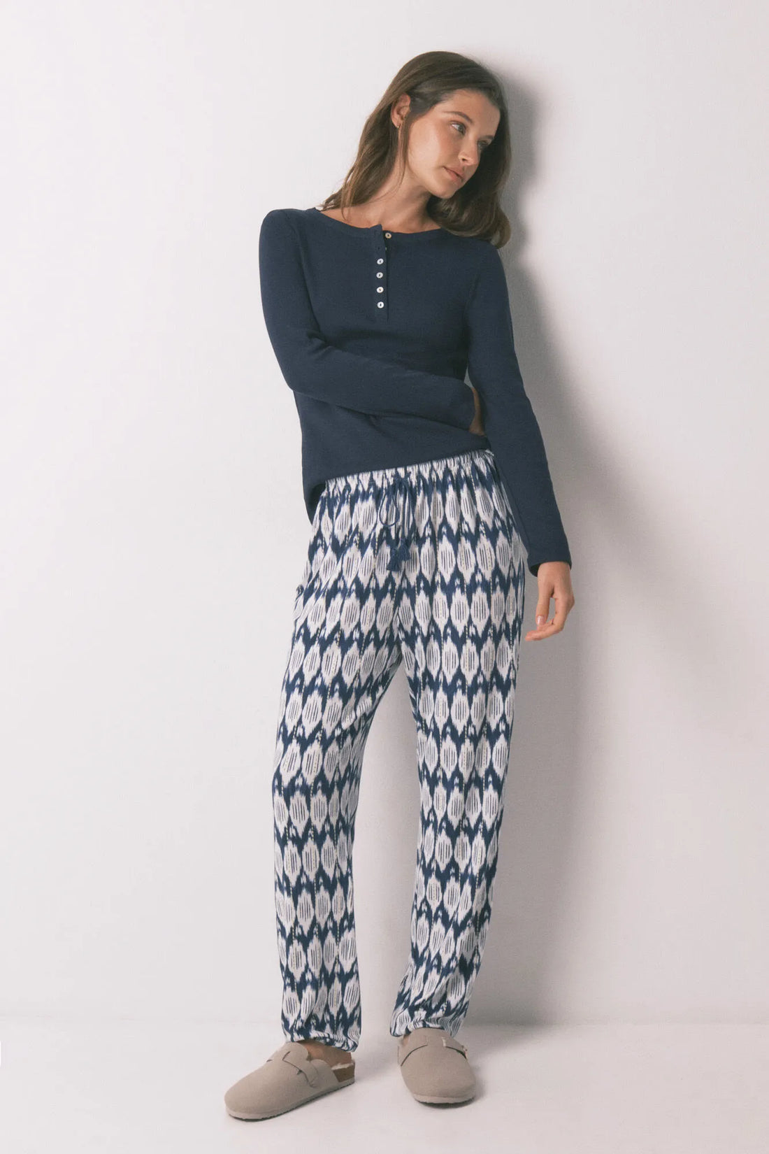 Women Secret_Blue Print_Boho Print Long Trousers_3703225_19_02