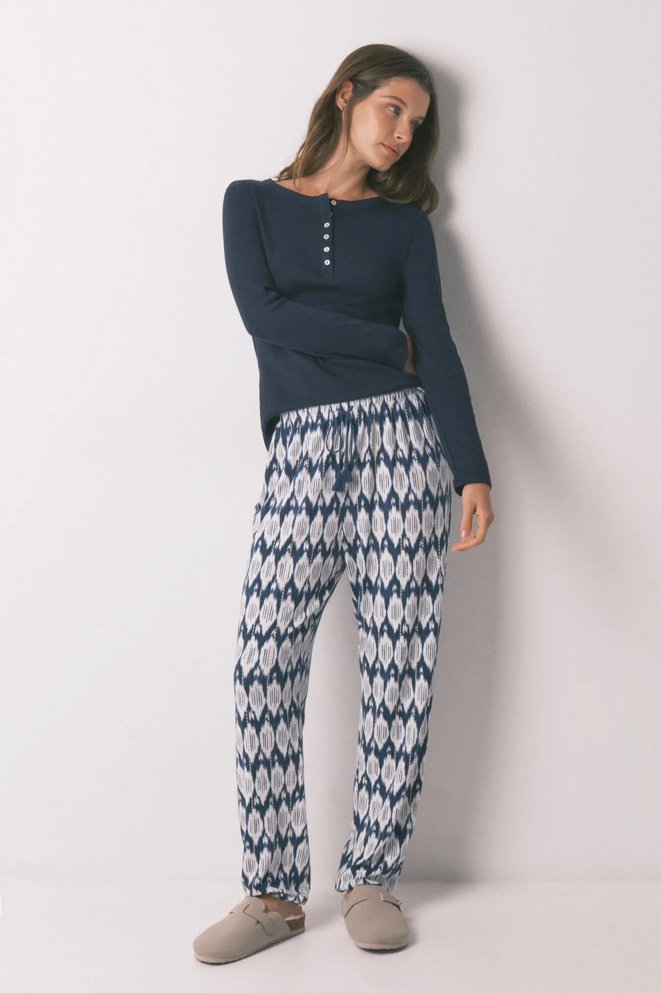 Women Secret_Blue Print_Boho Print Long Trousers_3703225_19_02