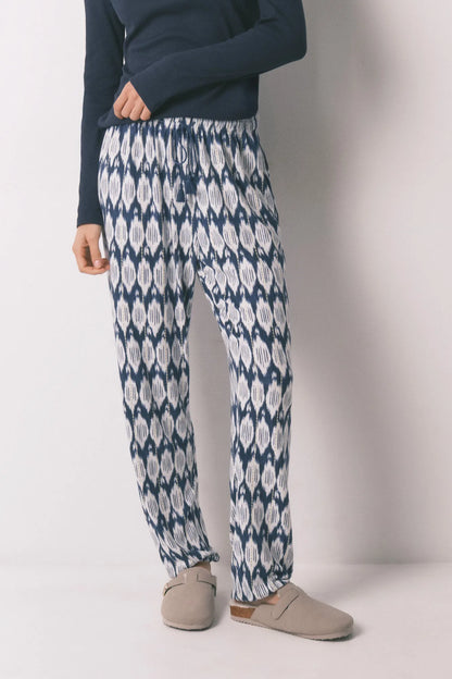 Women Secret_Blue Print_Boho Print Long Trousers_3703225_19_03