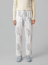 Women Secret_White Print_Paisley Print Long Trousers_3703226_97_00