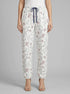 Women Secret_White Print_White Long Bird Print Trousers_3703227_97_00