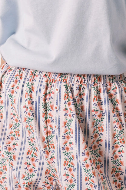 Women Secret Pink Women Floral Print 100% Cotton Carrot Trousers SKU: 3703230_73 Image 03