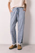 Women Secret Blue Print Women Striped Viscose Long Trousers SKU: 3703232_19 Image 02